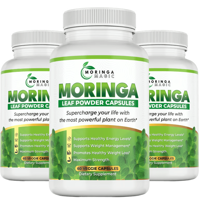 Moringa Magic supplement bottle